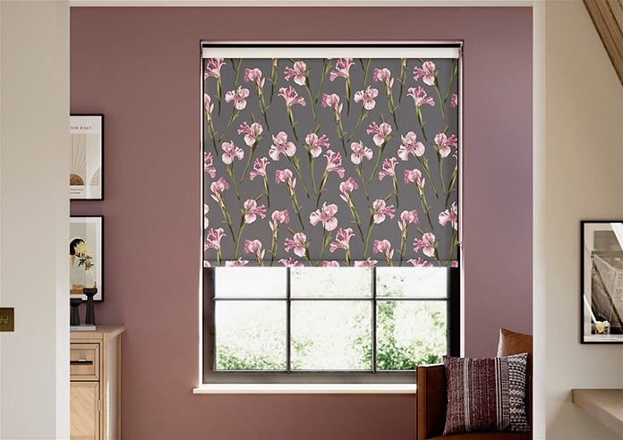 Ted Baker Wild Iris, Pink Charcoal - Twist&Fit Roller Blind - Image 3